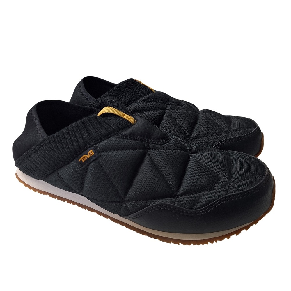 Teva Shoes Womens 9 Black ReEmber Moccasins Slip On Quilted Comfort Outdoor